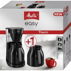 Капельная кофеварка Melitta Easy Therm II Чёрный 1 050 Bт 1 L цена и информация | Кофемашины | 220.lv