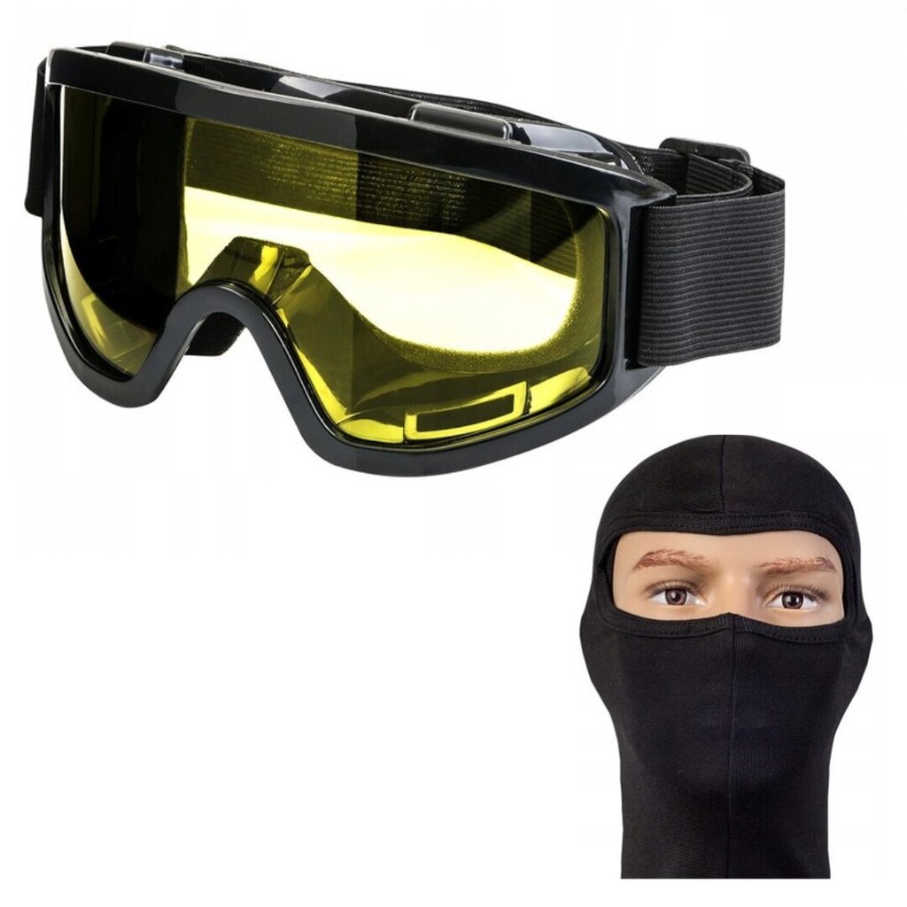 Slēpošanas, motociklu brilles Gogle X-Factor, melnas cena un informācija | Slēpošanas brilles | 220.lv