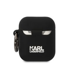 Karl Lagerfeld 3D Logo NFT Karl and Choupette Silicone Case for AirPods 1|2 Black цена и информация | Наушники | 220.lv