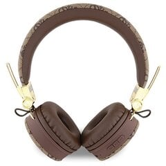 Guess słuchawki nauszne Bluetooth GUBH704GEMW brązowy|brown 4G Metal Logo цена и информация | Наушники с микрофоном Asus H1 Wireless Чёрный | 220.lv