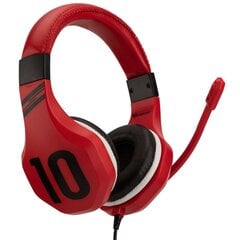 Subsonic Gaming Headset Football, sarkans цена и информация | Наушники с микрофоном Asus H1 Wireless Чёрный | 220.lv