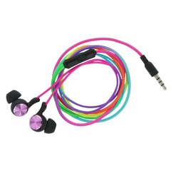 Setty wired earphones SPD-J-313 rainbow цена и информация | Наушники с микрофоном Asus H1 Wireless Чёрный | 220.lv