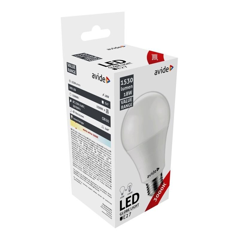 LED lampa Avide 18W E27 3000K цена и информация | Spuldzes | 220.lv