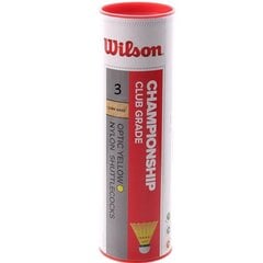 WILSON CHAMPIONSHIP SHUTTLECOCK 79 мушки для бадминтона 3 шт, неон цена и информация | Бадминтон | 220.lv