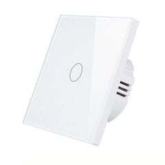 1-кнопочныйовый Zigbee умный сенсорный выключатель (однопроводной) SmartWise Z1-LS цена и информация | Электрические выключатели, розетки | 220.lv