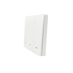 SmartWise sienas slēdzis priekšējā panelī, balts, 3-pogu cena un informācija | Elektrības slēdži, rozetes | 220.lv