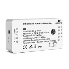Контроллер светодиодов Zigbee Pro RGBW (Zigbee+RF) 12V / 24V / 36V / 48V / 54V постоянного тока цена и информация | Светодиодные ленты | 220.lv