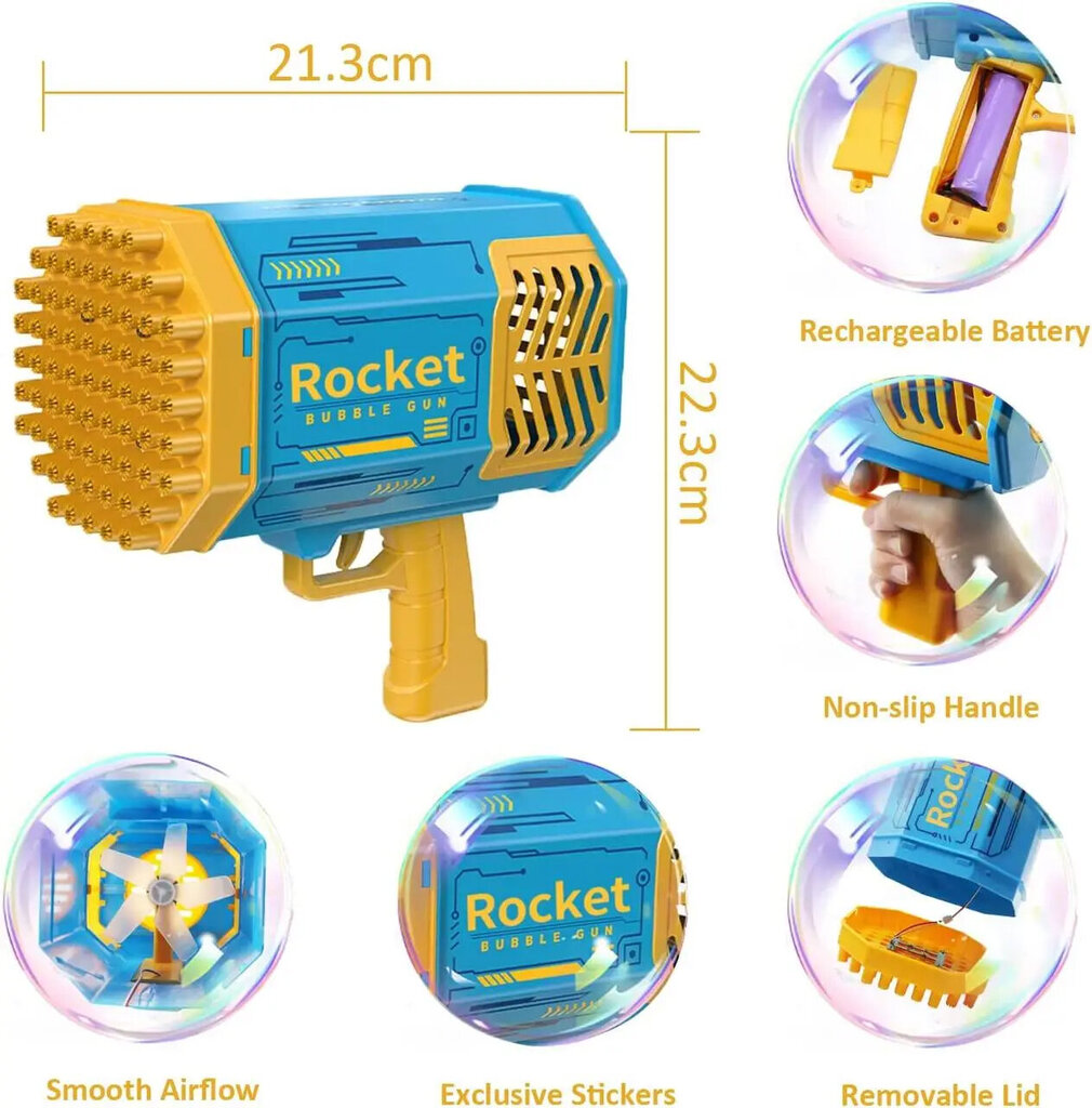 Elektriskā burbuļpistole Electronics LV цена и информация | Ūdens, smilšu un pludmales rotaļlietas | 220.lv