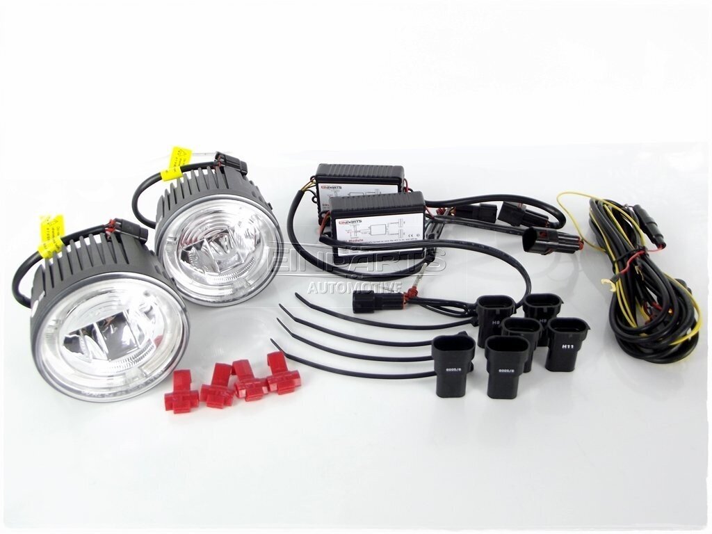 EinParts DL11 Dienas gaitas gaismas LED DRL miglas lukturi 6000K 12/24V priekš Infiniti M Q70 JX Q60 EX QX50 FX QX70, Nissan cena un informācija | Automašīnu spoguļi, restes, lukturi | 220.lv