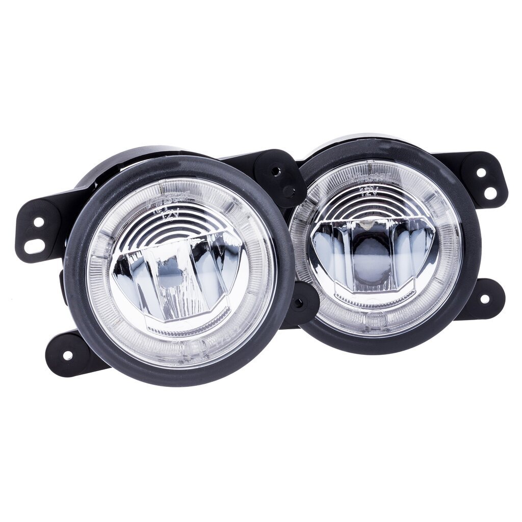 EinParts DL12 Dienas gaitas gaismas LED DRL miglas lukturi 6000K 12/24V priekš Jeep Wrangler Cherokee, Dodge Journey cena un informācija | Automašīnu spoguļi, restes, lukturi | 220.lv