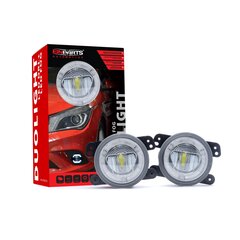 EinParts DL12 Dienas gaitas gaismas LED DRL miglas lukturi 6000K 12/24V priekš Jeep Wrangler Cherokee, Dodge Journey cena un informācija | Automašīnu spoguļi, restes, lukturi | 220.lv