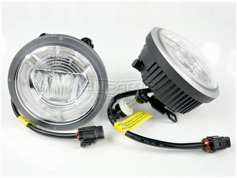 EinParts DL18 Dienas gaitas gaismas LED DRL miglas lukturi 6000K 12/24V priekš Chevrolet, Ford, Mustang, GMC, Pontiac cena un informācija | Automašīnu spoguļi, restes, lukturi | 220.lv
