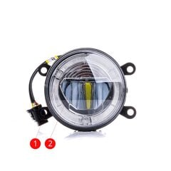 EinParts DL21 Dienas gaitas gaismas LED DRL miglas lukturi 6000K 12/24V priekš Citroen, Dacia, Nissan, Opel, Fiat, Peugeot, Renault, Ford, Honda, Suzuki, Mitsubishi цена и информация | Фары | 220.lv