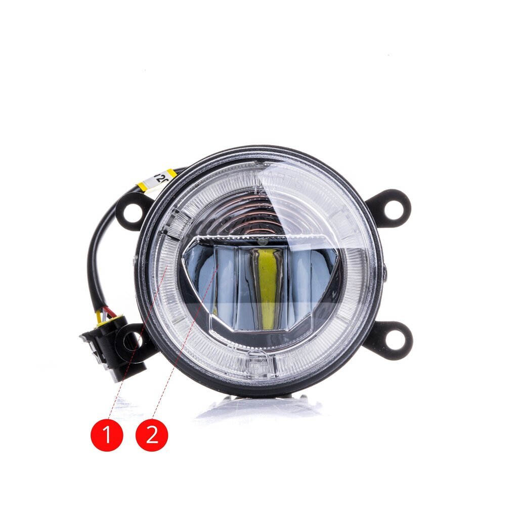 EinParts DL21 Dienas gaitas gaismas LED DRL miglas lukturi 6000K 12/24V priekš Citroen, Dacia, Nissan, Opel, Fiat, Peugeot, Renault, Ford, Honda, Suzuki, Mitsubishi cena un informācija | Automašīnu spoguļi, restes, lukturi | 220.lv