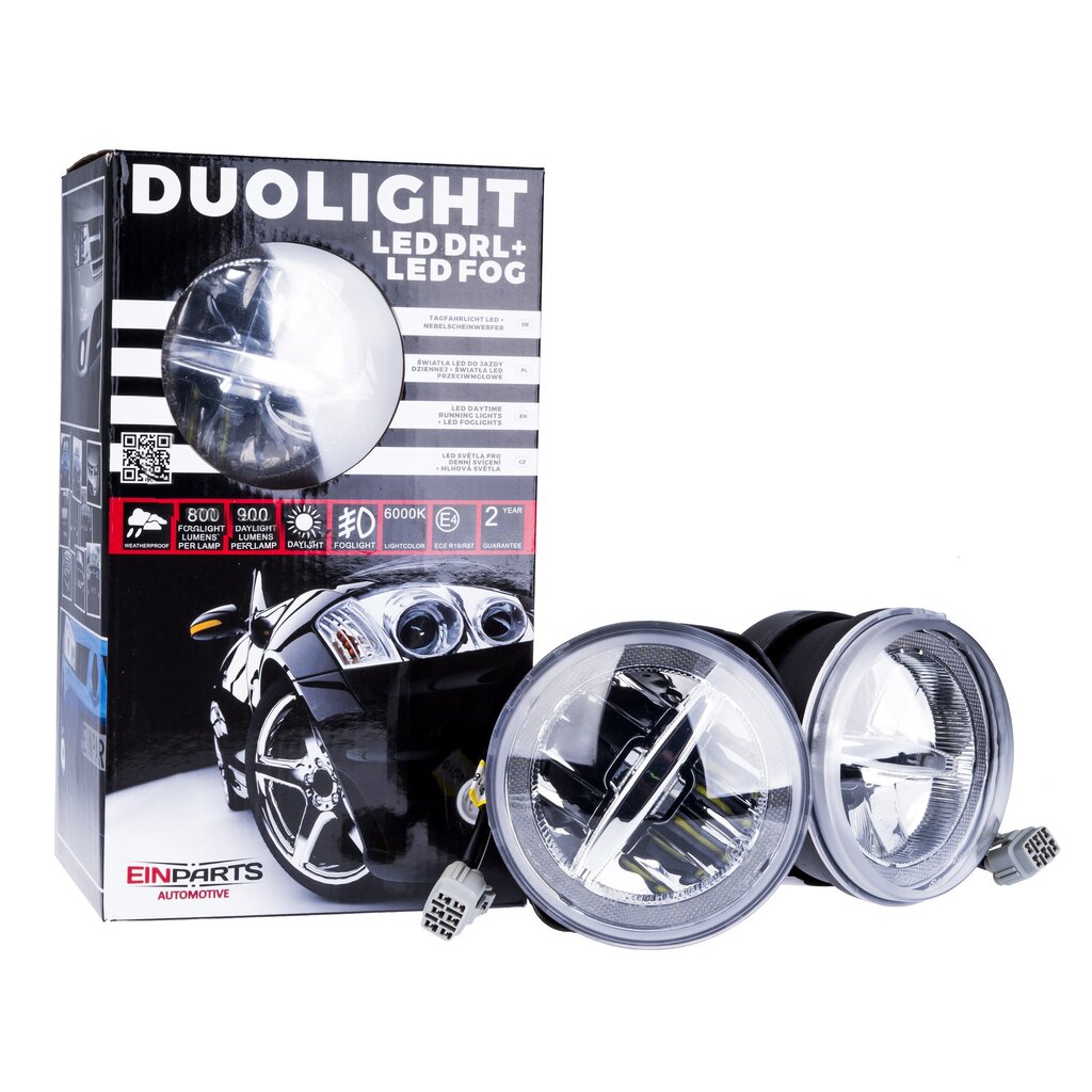 EinParts DL32 Dienas gaitas gaismas LED DRL miglas lukturi 6000K 12/24V priekš Jeep Grand Cherokee 1998-2004 цена и информация | Automašīnu spoguļi, restes, lukturi | 220.lv