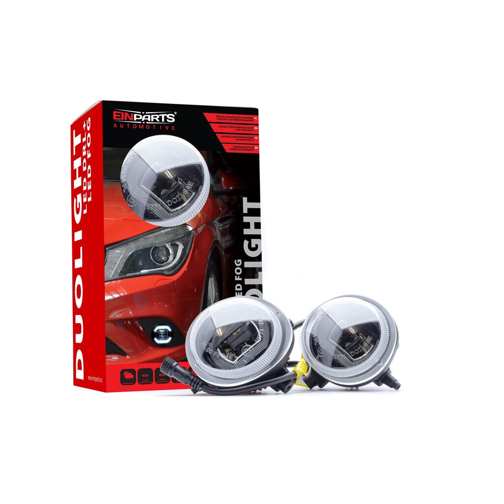 EinParts DL36 Dienas gaitas gaismas LED DRL miglas lukturi 6000K 12/24V priekš Mazda 2/3/5/6, CX-5/7/9 cena un informācija | Automašīnu spoguļi, restes, lukturi | 220.lv