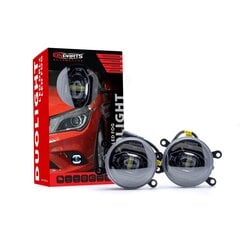 EinParts DL38 Dienas gaitas gaismas LED DRL miglas lukturi 6000K 12/24V priekš Citroen, Dacia, Nissan, Opel, Fiat, Peugeot, Renault, Ford, Honda, Suzuki, Mitsubishi цена и информация | Фары | 220.lv