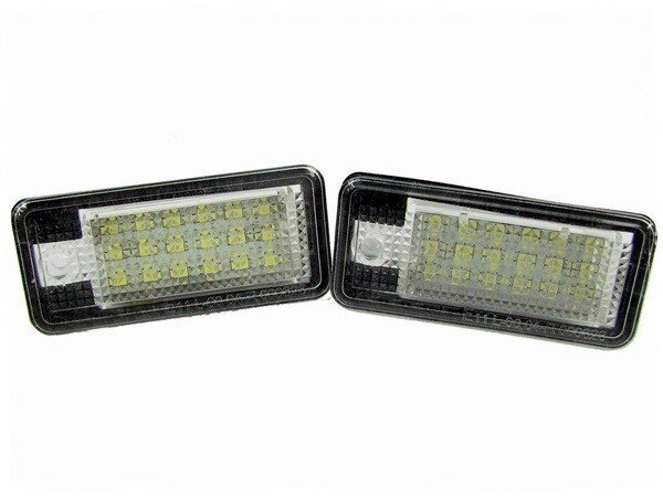 LED numura zīmes apgaismojums 6000K Audi A1/A3 8P/A4 B6/A4 B7/A6 C6/A7/A8 D3/A8 D4/RS4/RS6/Q7 цена и информация | Auto spuldzes | 220.lv