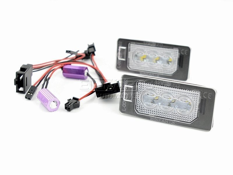 LED numura zīmes apgaismojums 6000K Audi Seat Skoda VW cena un informācija | Auto spuldzes | 220.lv