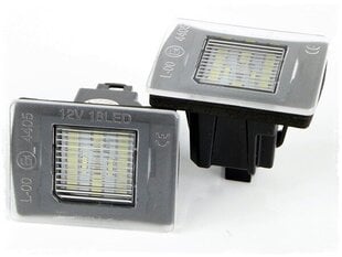 LED numura zīmes apgaismojums 6000K Mercedes W176, GLA X156, ML W166, SLK R172 cena un informācija | Auto spuldzes | 220.lv