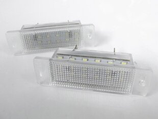 LED numura zīmes apgaismojums 6000K Opel Astra F GSI 1991-1996, Opel Calibra 1990-1997 cena un informācija | Auto spuldzes | 220.lv