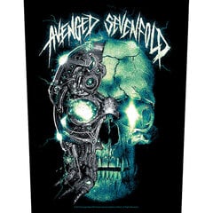 Bышивка AVENGED SEVENFOLD BACK PATCH: MECHANICAL SKULL цена и информация | Мото принадлежности | 220.lv