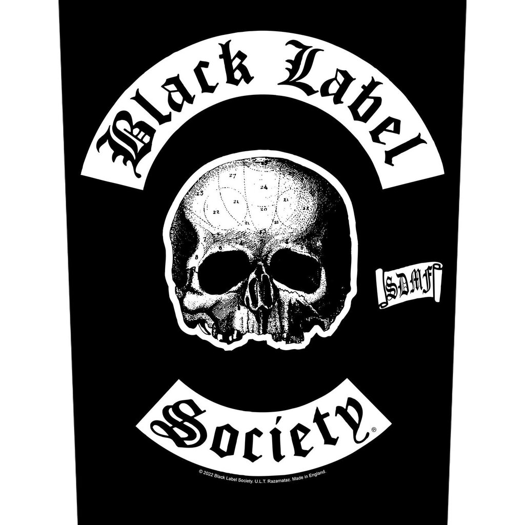 Uzšuve Black Label Society: Sdmf, 1 gab. cena un informācija | Moto piederumi | 220.lv