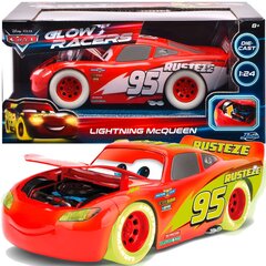 Tumsā mirdzoša automašīna Jada Lightning McQueen цена и информация | Игрушки для мальчиков | 220.lv