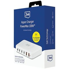 3MK Hyper Charger PowerMax 100W 4xUSB-C + 2xUSB-A stacja ładująca z ład. indukcyjną QC+PD цена и информация | Зарядные устройства для телефонов | 220.lv