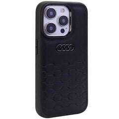 Audi GT Synthetic Leather iPhone 15 Pro 6.1"czarny|black hardcase AU-TPUPCIP15P-GT|D2-BK цена и информация | Чехлы для телефонов | 220.lv