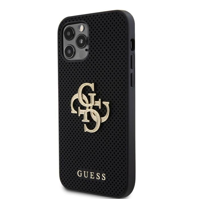 CG Mobile Guess PU Perforated 4G Glitter Metal Logo Case GUHCP12MPSP4LGK cena un informācija | Telefonu vāciņi, maciņi | 220.lv