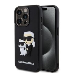 Karl Lagerfeld 3D Rubber Karl and Choupette Case for iPhone 13 Pro Black цена и информация | Чехлы для телефонов | 220.lv