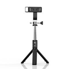 Selfie Stick - with detachable bluetooth remote control, tripod and LED light - P20S-1 BLACK цена и информация | Моноподы для селфи («Selfie sticks») | 220.lv