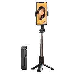 Selfie Stick MINI - with detachable bluetooth remote control and tripod - P09 BLACK цена и информация | Моноподы для селфи («Selfie sticks») | 220.lv