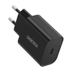 Настенное зарядное устройство Choetech USB Type C 20Вт Power Delivery 3A, белое (Q5004) цена и информация | Зарядные устройства для телефонов | 220.lv