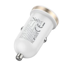 Borofone Car charger BZ22 Scenery - USB + Type C - QC 3.0 PD 30W with Type C to Lightning cable black цена и информация | Зарядные устройства для телефонов | 220.lv