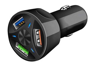 Car Charger 3Xusb Qc 1884191116467 cena un informācija | Lādētāji un adapteri | 220.lv