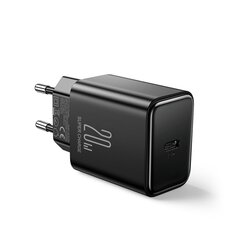 Сетевая зарядка Joyroom JR-TCF06 USB-C PD20W + USB-C to USB-C 1.0m cable, черная цена и информация | Зарядные устройства для телефонов | 220.lv
