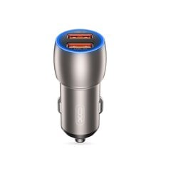 XO car charger CC52 QC 36W 2x USB gray цена и информация | Зарядные устройства для телефонов | 220.lv