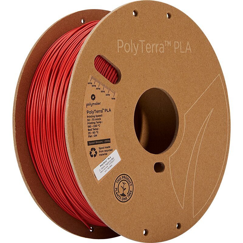 3D plastmasa Polymaker PolyTerra PLA цена и информация | Smart ierīces un piederumi | 220.lv
