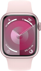 Apple Watch Series 9 41mm Pink Aluminum/Light Pink Sport Band цена и информация | Смарт-часы (smartwatch) | 220.lv