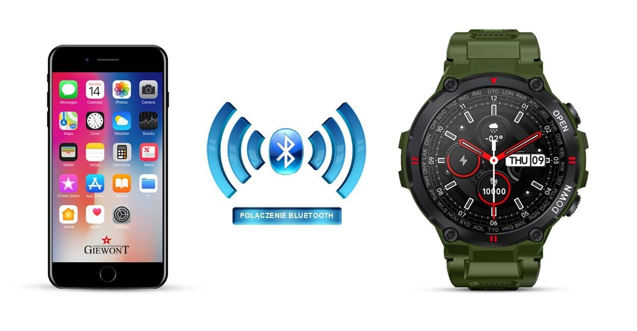 Giewont Focus SmartCall GW430-3 Forest cena un informācija | Viedpulksteņi (smartwatch) | 220.lv