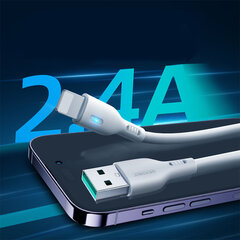 USB cable - Lightning 2.4A 1.2m Joyroom S-UL012A13 - white цена и информация | Кабели для телефонов | 220.lv