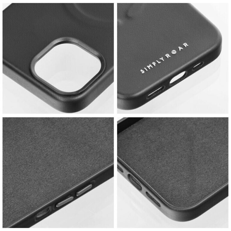 Roar Ādas MagSafe futrālis priekš iPhone 13 Pro (6,1″) Melns цена и информация | Telefonu vāciņi, maciņi | 220.lv
