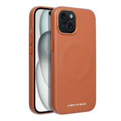 Кожаный чехол Roar Mag для iPhone 15 (6,1″) - Коричневый цена и информация | Чехлы для телефонов | 220.lv