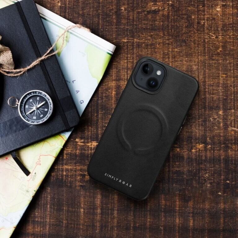 Roar Ādas MagSafe futrālis priekš iPhone 15 Pro Max (6,7″) Melns cena un informācija | Telefonu vāciņi, maciņi | 220.lv