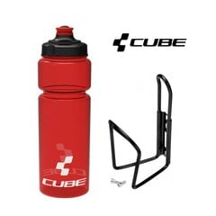 Поильник и держатель Cube Icon, 750 мл, зелёный цена и информация | Фляги для велосипеда, флягодержатели | 220.lv
