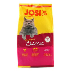 Josera JosiCat Classic sterilizētiem kaķiem, 650 g цена и информация | Сухой корм для кошек | 220.lv