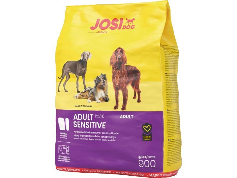 Josera Josidog Adult Sensitive visu šķirņu pieaugušiem suņiem, 900 g cena un informācija | Sausā barība suņiem | 220.lv