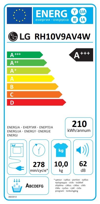 Dryer LG цена и информация | Veļas žāvētāji | 220.lv